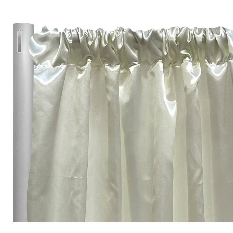 Bridal Satin Drapery Panel in Ivory 112