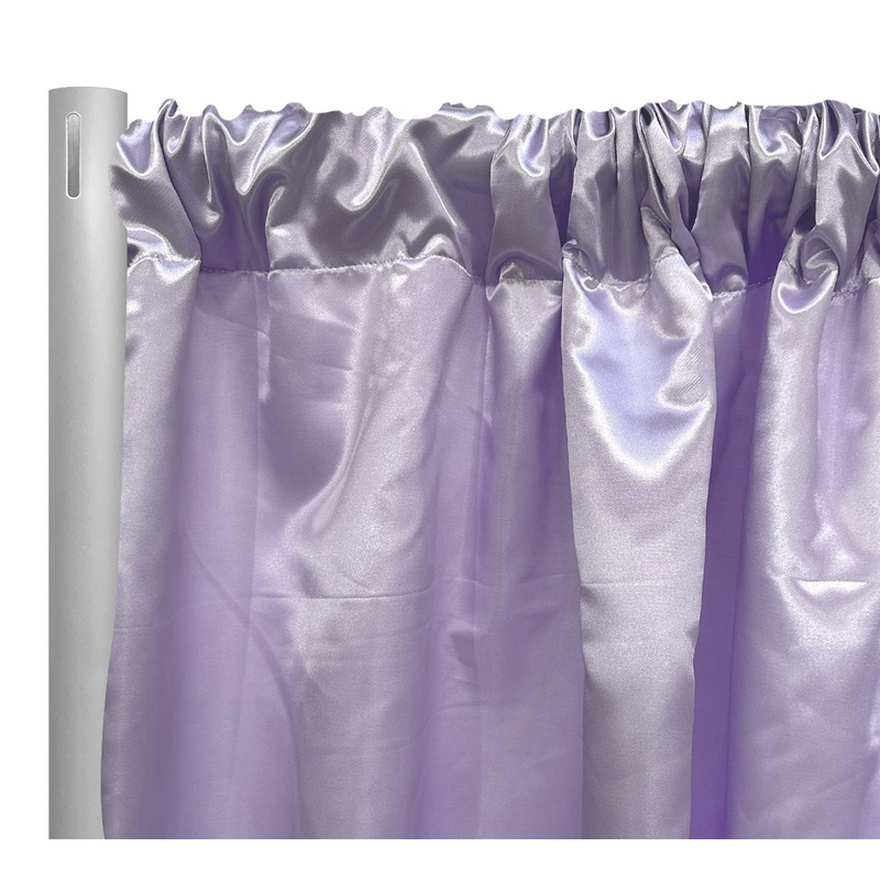 Bridal Satin Drapery Panel in Lilac 140