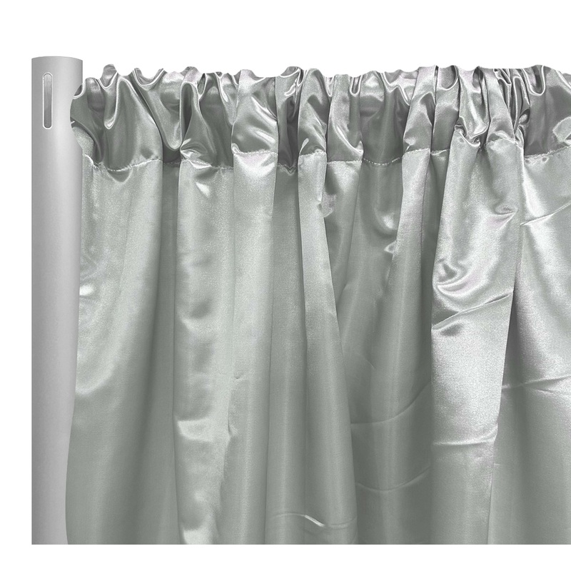 Bridal Satin Drapery Panel in Off White 105