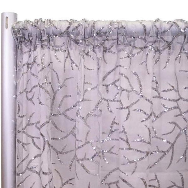 Brooks Sequins Drapery Panels (56" Wide) / 8 Colors