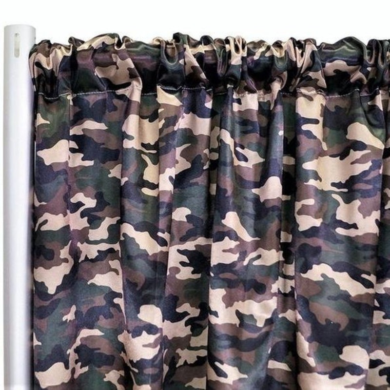 Camo Print Drapery Panels (58" Wide) 1 Color