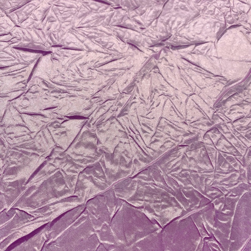 Crush Satin (Bichon) Drapery Panel in Lavender 468