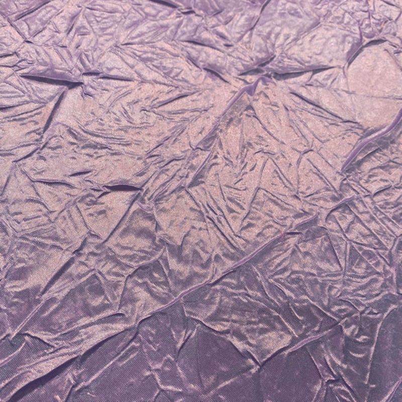 Crush Satin (Bichon) Drapery Panel in Mauve 055