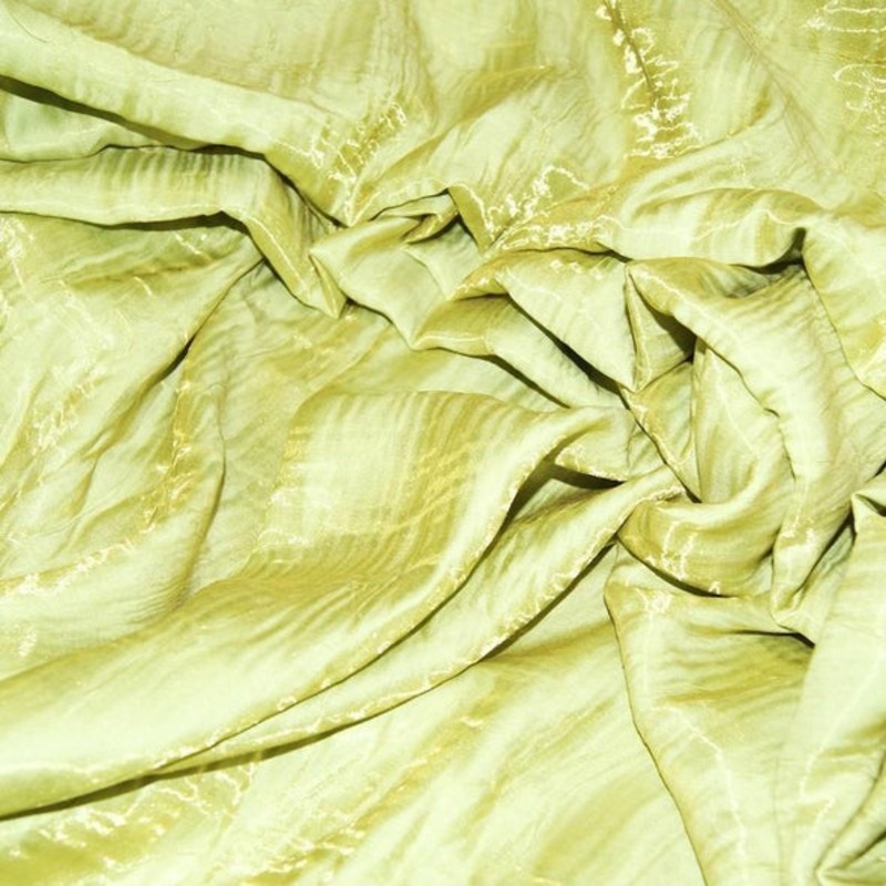 Crush Shimmer (Galaxy) Wholesale Fabric in Lime 26
