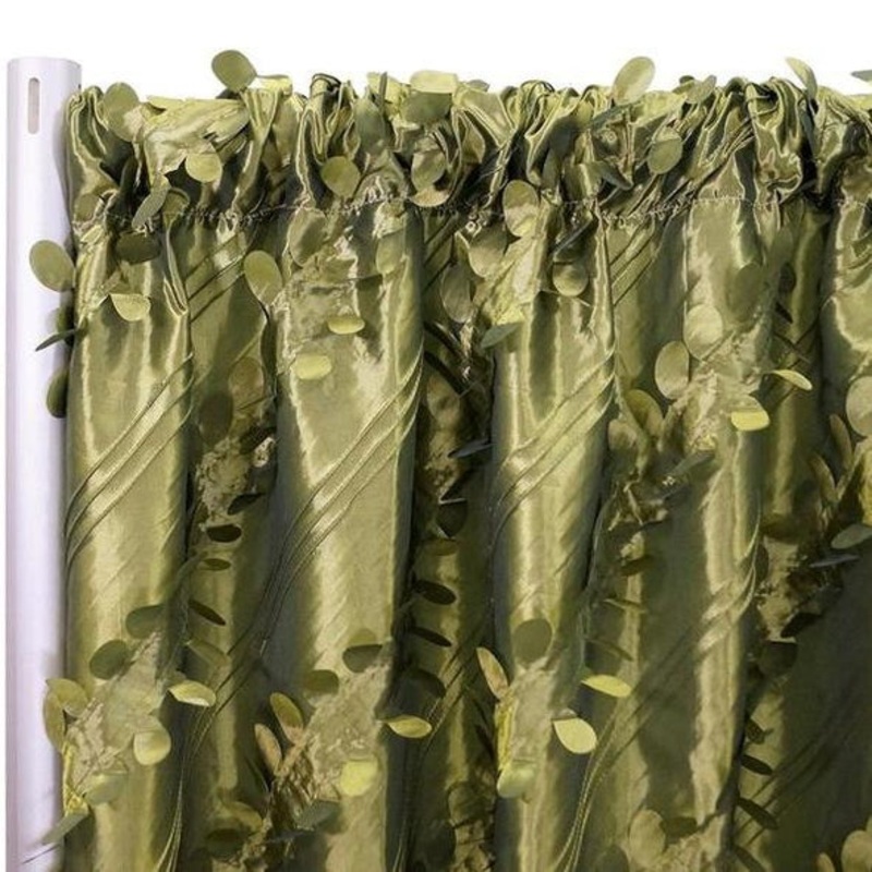 Diagonal Taffeta Drapery Panels (58" Wide) / 16 Colors