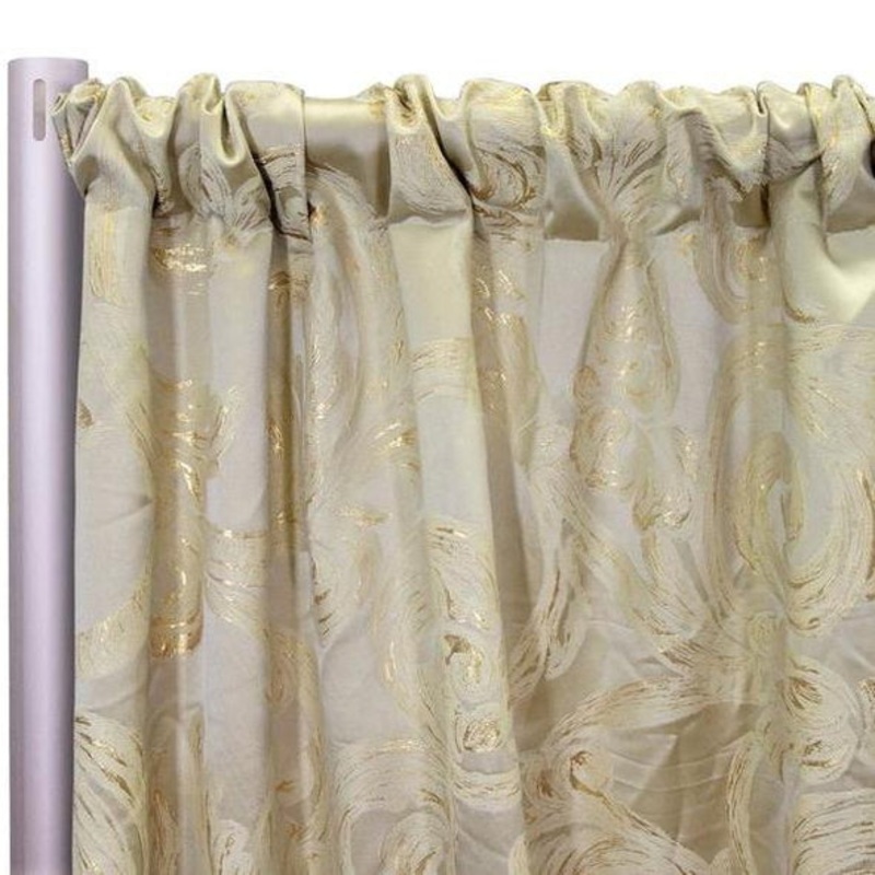 Florence Jacquard Drapery Panels (110" Wide) / 5 Colors