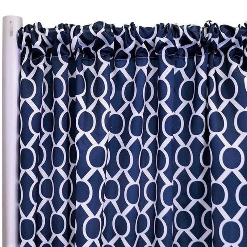 Halo Print (Lamour) Drapery Panels (58" Wide) / 12 Colors