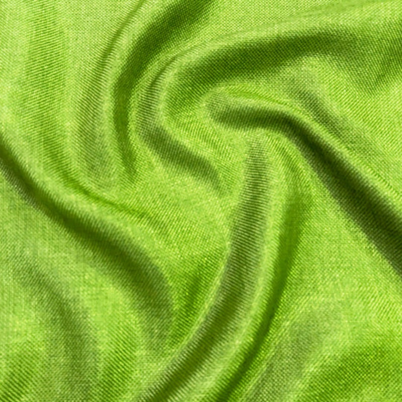 Imitation Burlap Drapery Panel in Lime