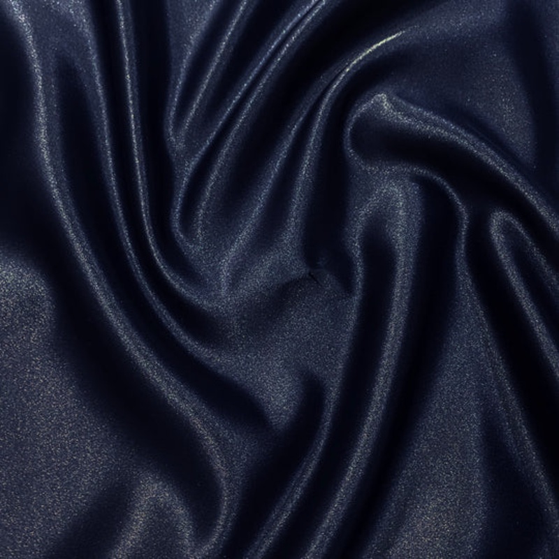 Lamour (Dull) Satin Drapery Panel in Navy 1245