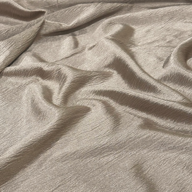 Luxury Satin Drapery Panel in Greystone