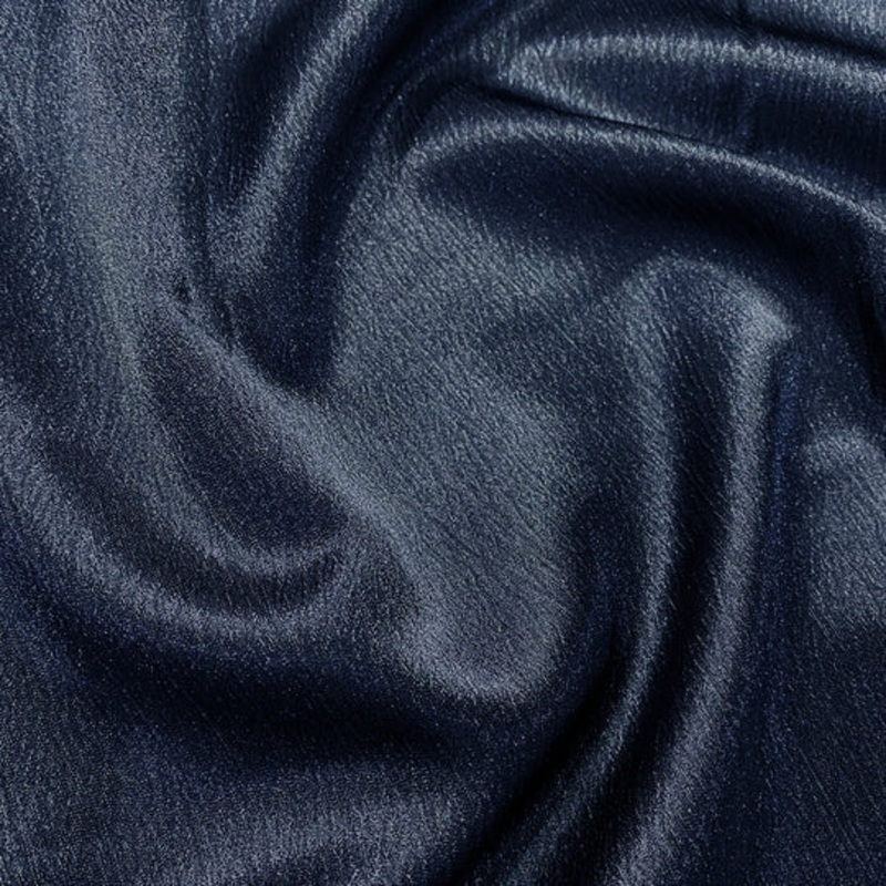 Luxury Satin Drapery Panel in Navy