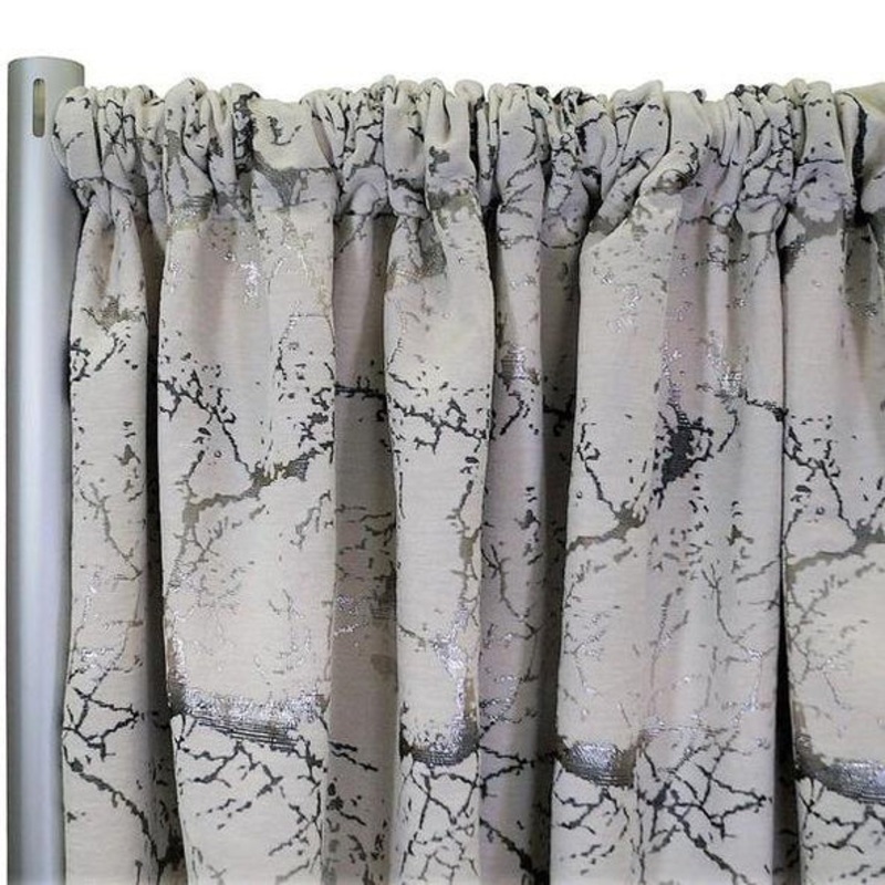 Marble Jacquard Drapery Panels (110" Wide) / 2 Colors