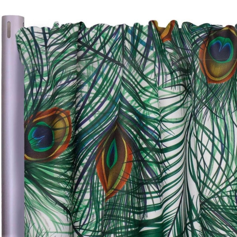 Peacock (Poly Print) Drapery Panel