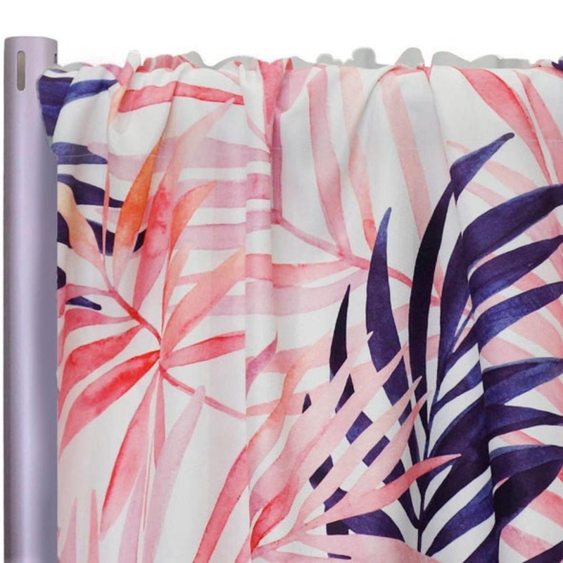 Pink Botanical (Poly Print) Drapery Panel