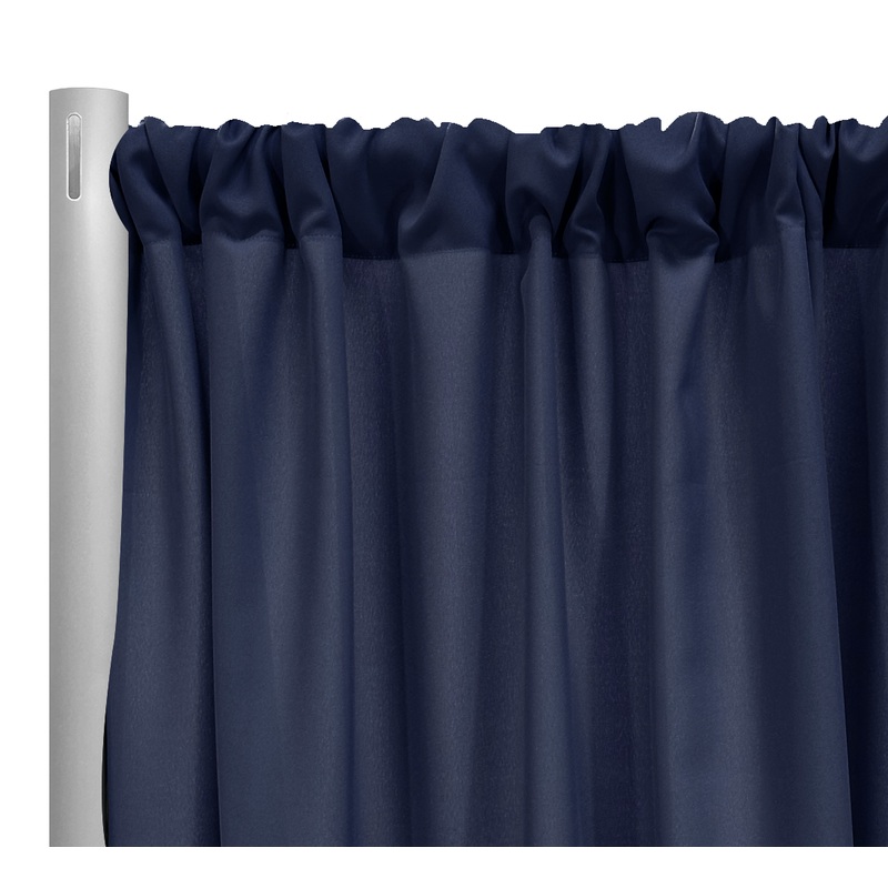 Premium Poly (Poplin) Drapery Panel in Navy 1245
