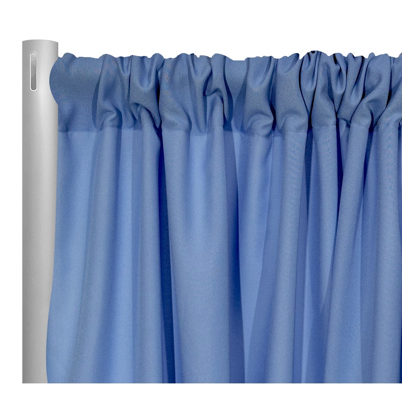 Premium Poly (Poplin) Drapery Panel in Perry Blue 1925