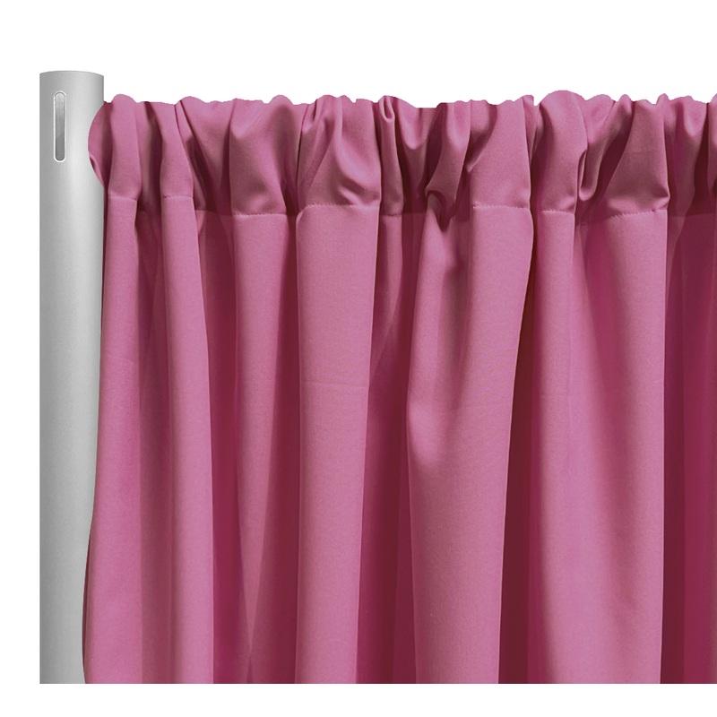 Premium Poly (Poplin) Drapery Panel in Pink D 1158