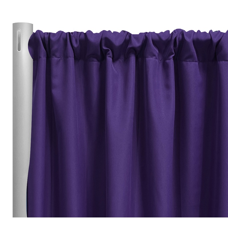 Premium Poly (Poplin) Drapery Panel in Purple 1257