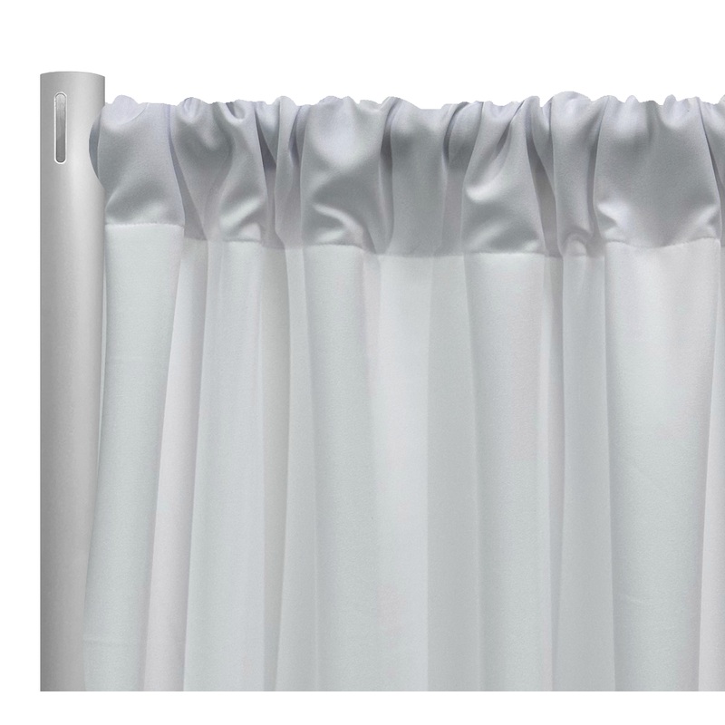 Premium Poly (Poplin) Drapery Panel in White