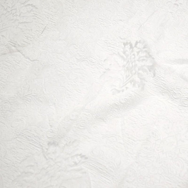 Regency Damask Sheer Wholesale Fabric in White