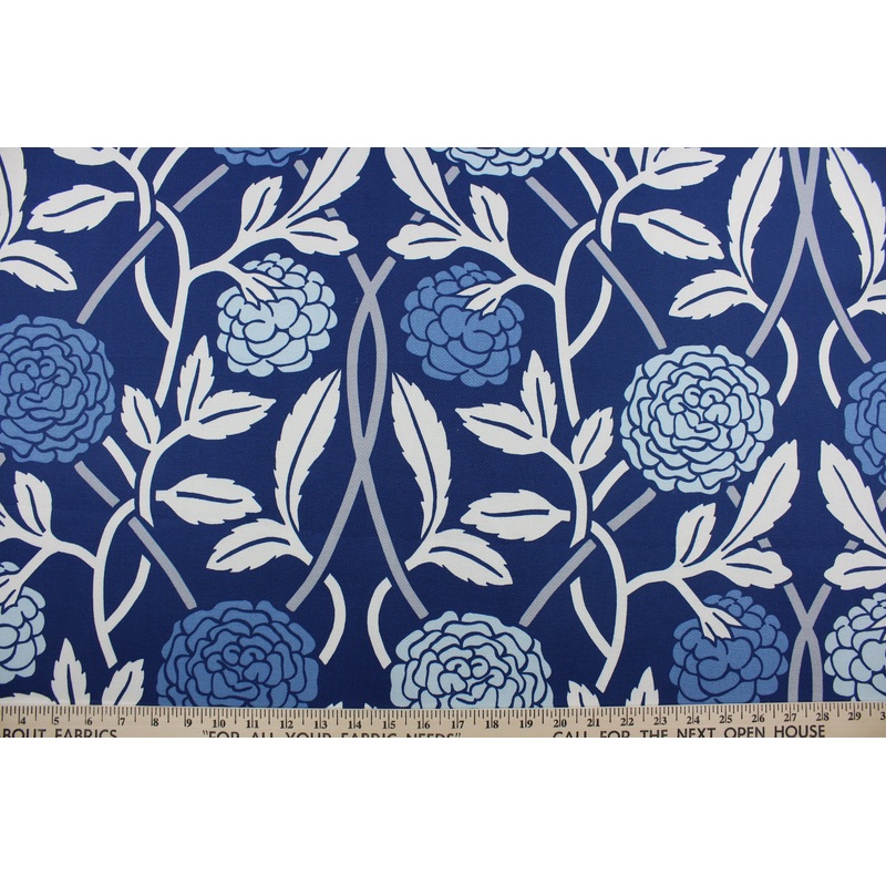 Robert Allen Tavisto Ottoman in Blue