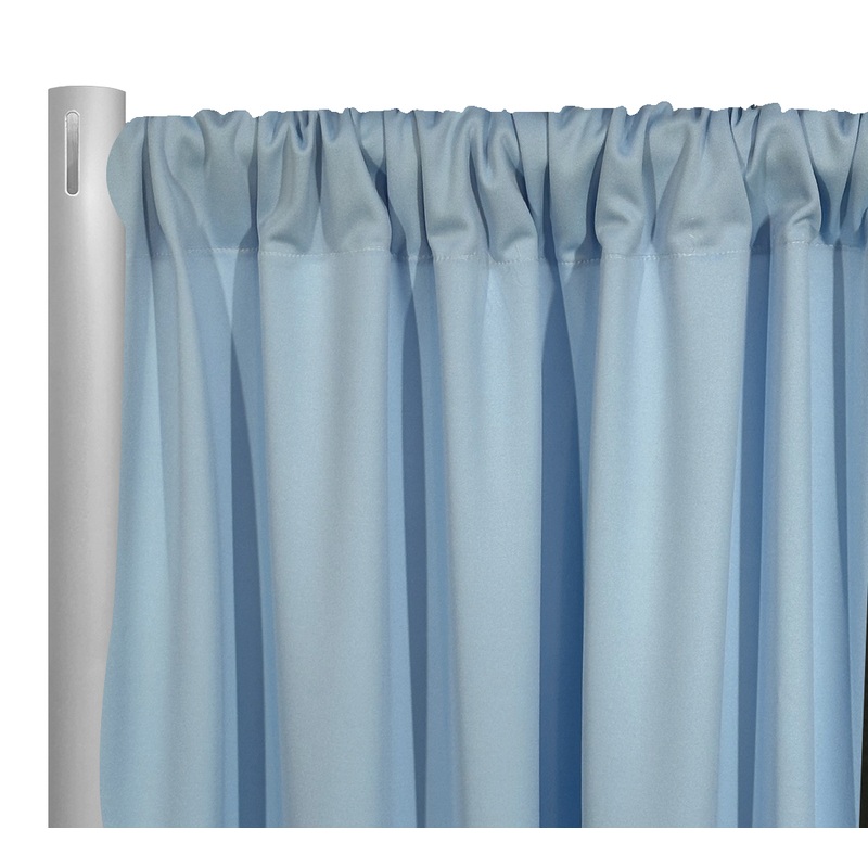 Scuba (Wrinkle-Free) Drapery Panel in Blue 1121