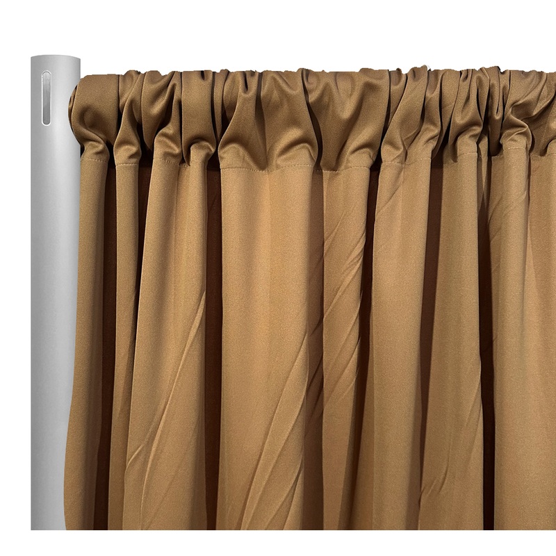 Scuba (Wrinkle-Free) Drapery Panel in Camel