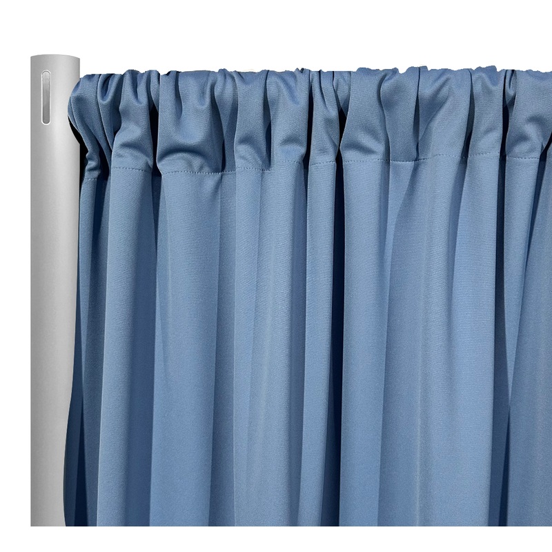 Scuba (Wrinkle-Free) Drapery Panel in Deep Blue 116
