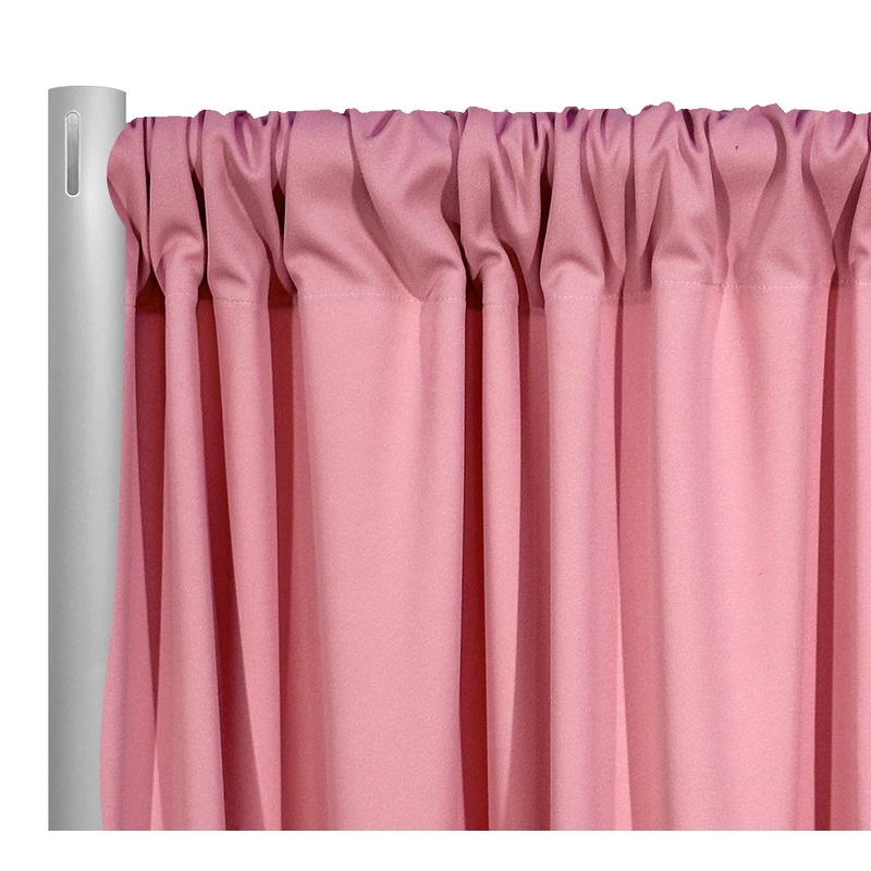 Scuba (Wrinkle-Free) Drapery Panel in Dusty Rose 1162