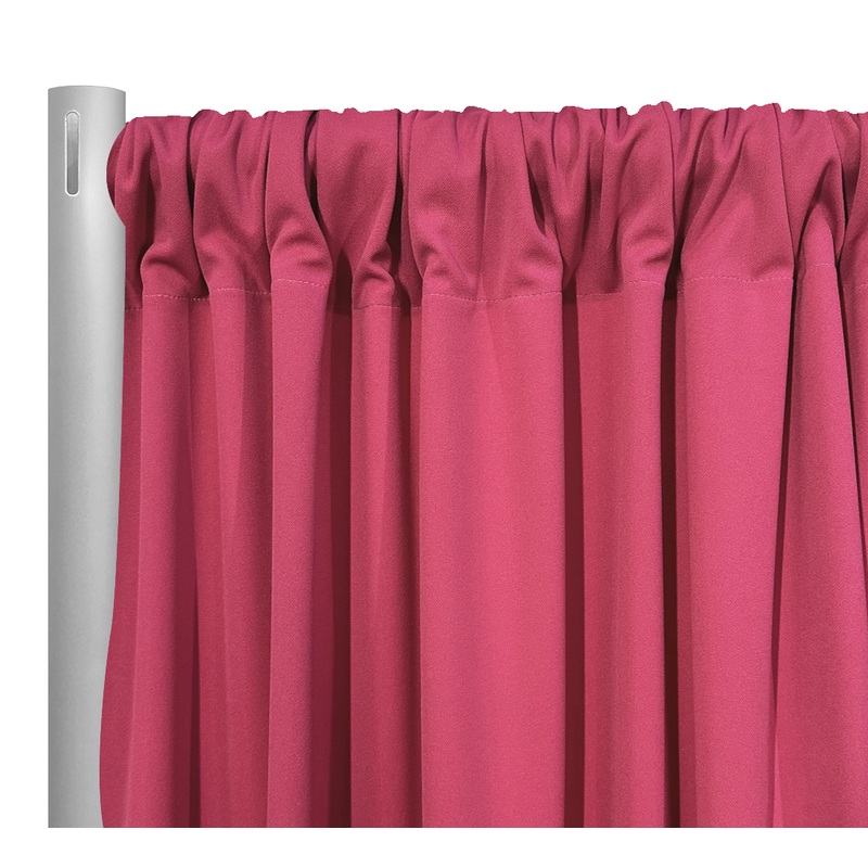 Scuba (Wrinkle-Free) Drapery Panel in Fuchsia
