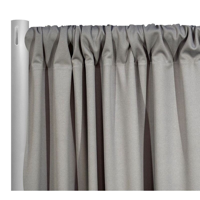Scuba (Wrinkle-Free) Drapery Panel in Gray