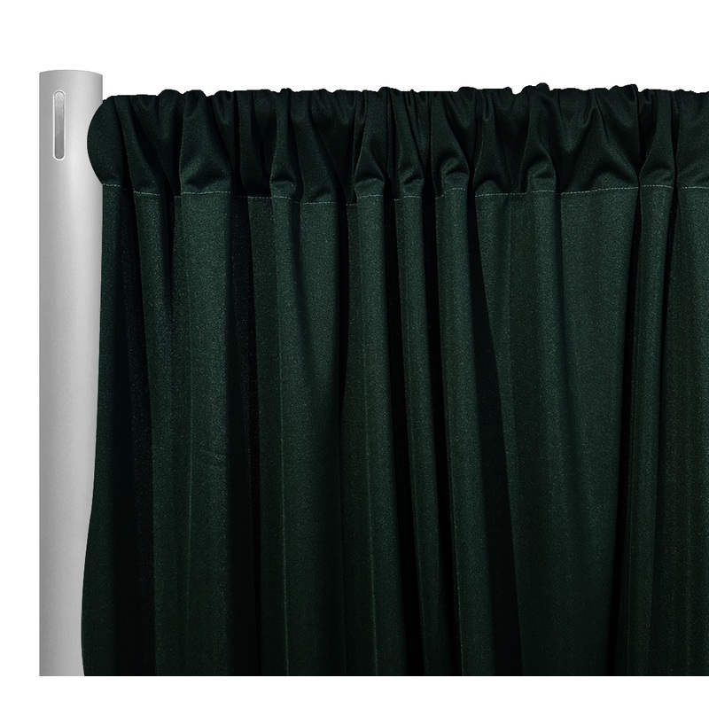 Scuba (Wrinkle-Free) Drapery Panel in Hunter Green
