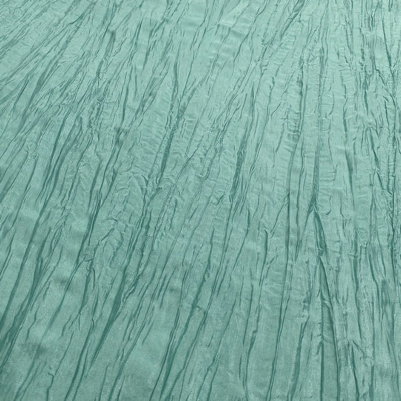 Accordion Taffeta Drapery Panel in Mint