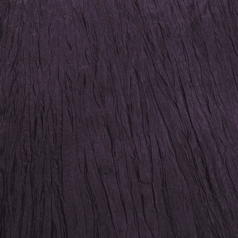 Accordion Taffeta Drapery Panel in Raisin