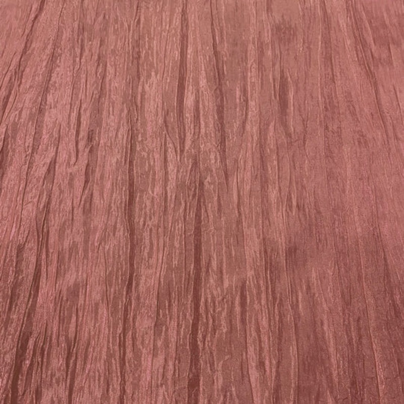 Accordion Taffeta Drapery Panel in Salmon