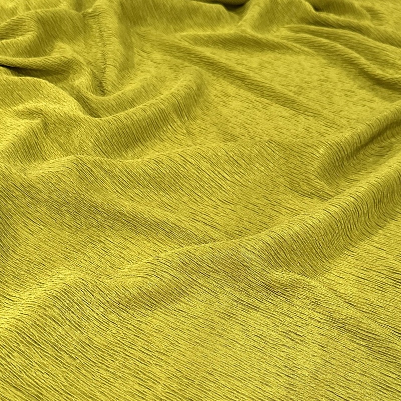 Bella Crepe Drapery Panel in Chartreuse