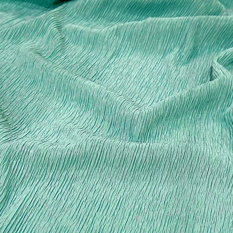 Bella Crepe Drapery Panel in Teal Green