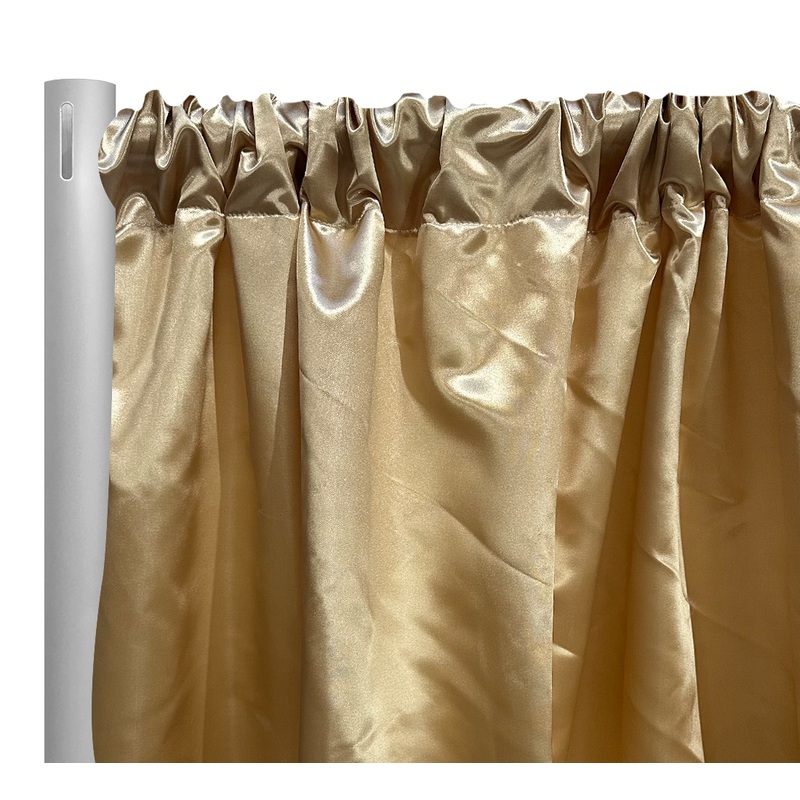 Bridal Satin Drapery Panel in Gold 901