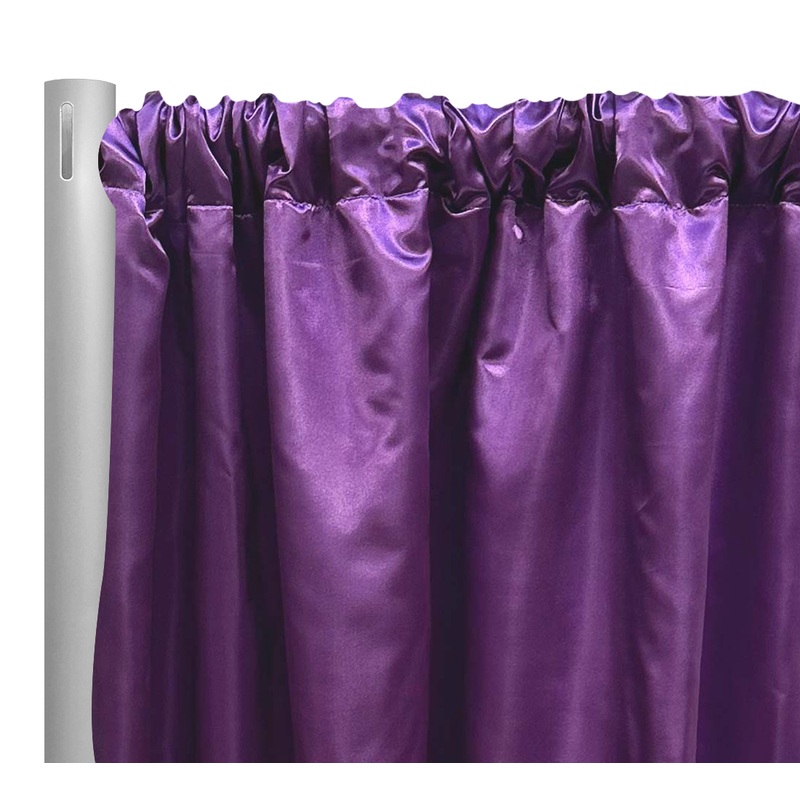 Bridal Satin Drapery Panel in Orchid 554