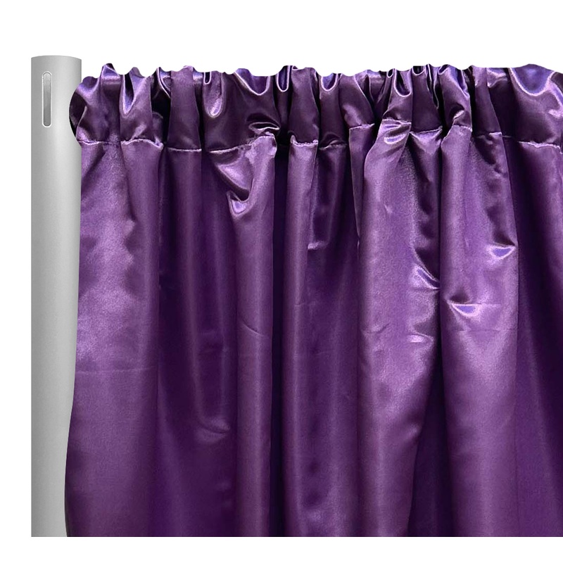 Bridal Satin Drapery Panel in Raisin 356