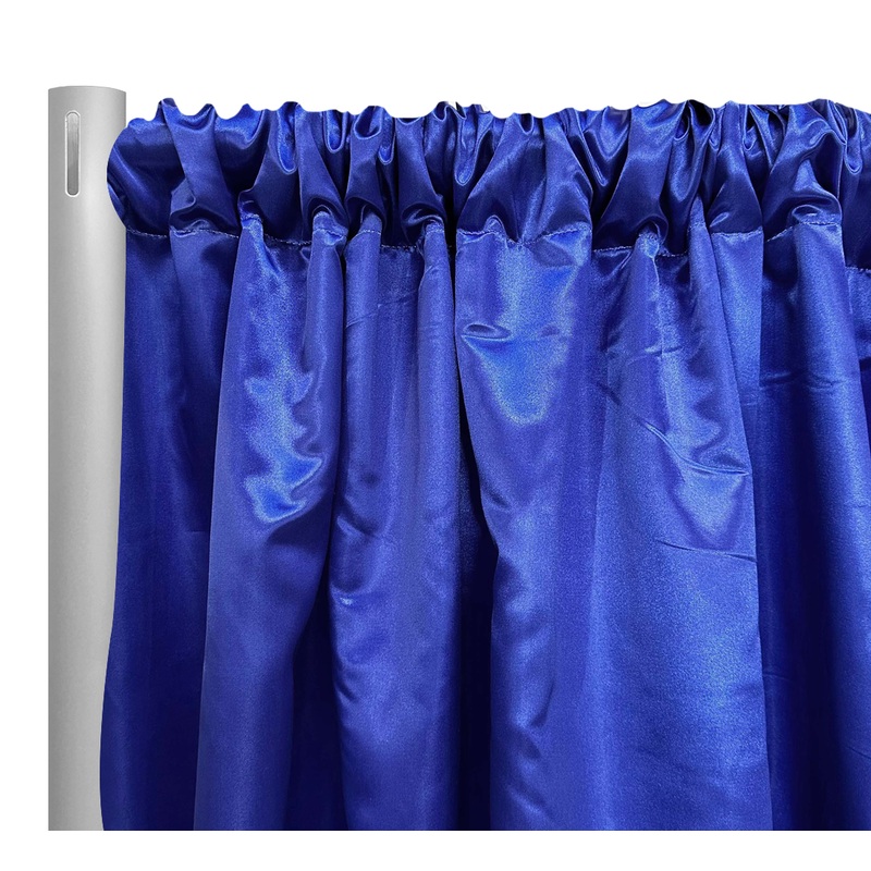 Bridal Satin Drapery Panel in Royal 340