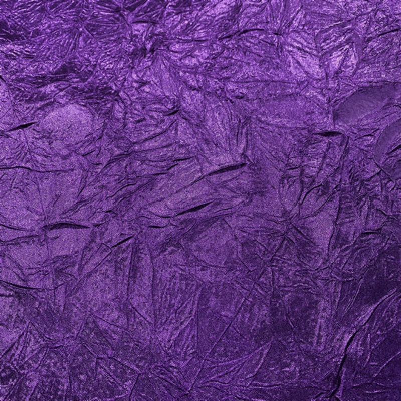 Crush Satin (Bichon) Drapery Panel in Raisin 356