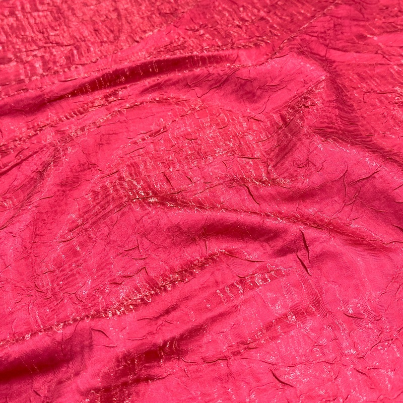 Crush Shimmer (Galaxy) Drapery Panel in Cerise 143
