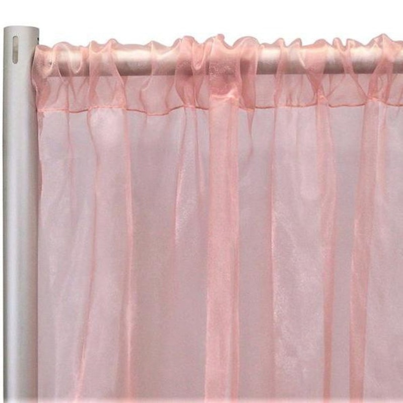 Crystal Organza Drapery Panels (58" Wide) / 64 Colors