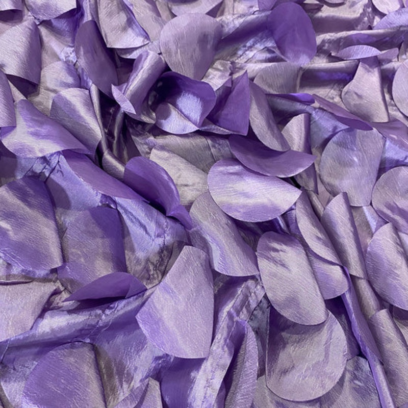 Funzie (Circle Hanging) Taffeta Drapery Panel in Lilac