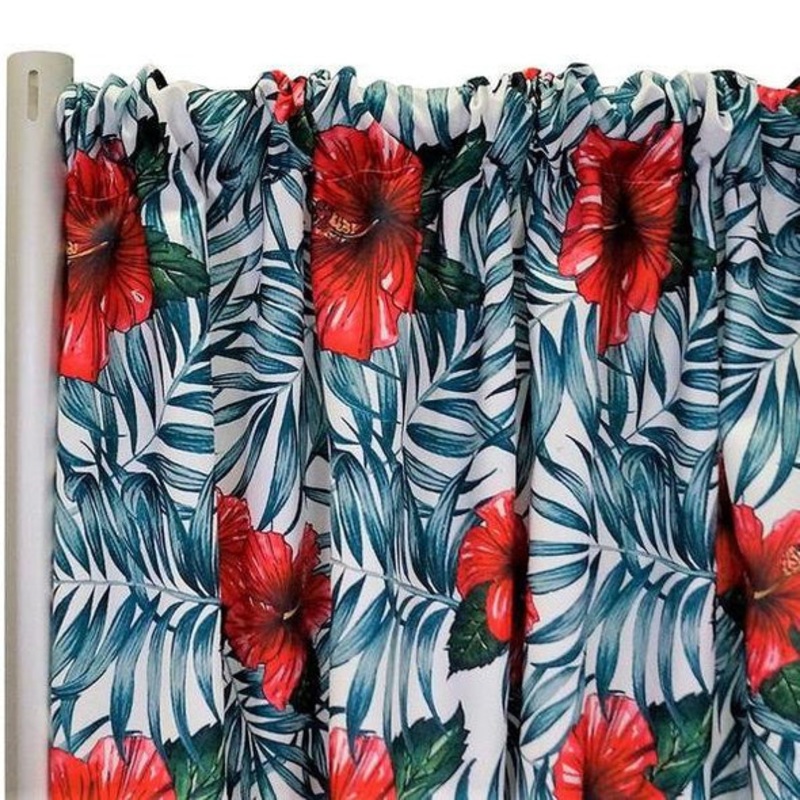Hibiscus (Poly Print) Drapery Panel