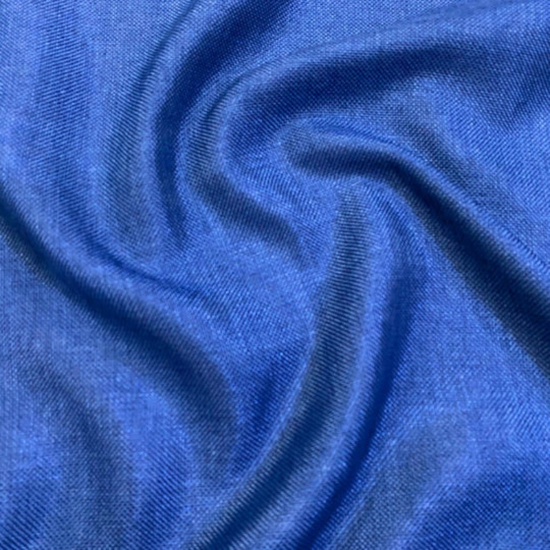 Imitation Burlap Drapery Panel in Royal