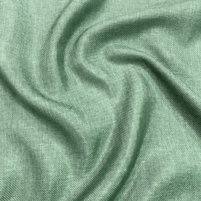 Imitation Burlap Drapery Panel in Sage
