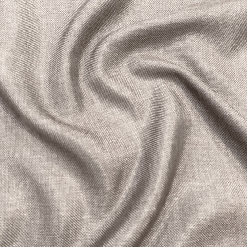Imitation Burlap Drapery Panel in Sand
