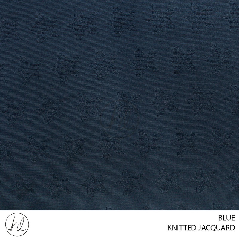 KNITTED JACQUARD 51 BLUE 150CM PER M